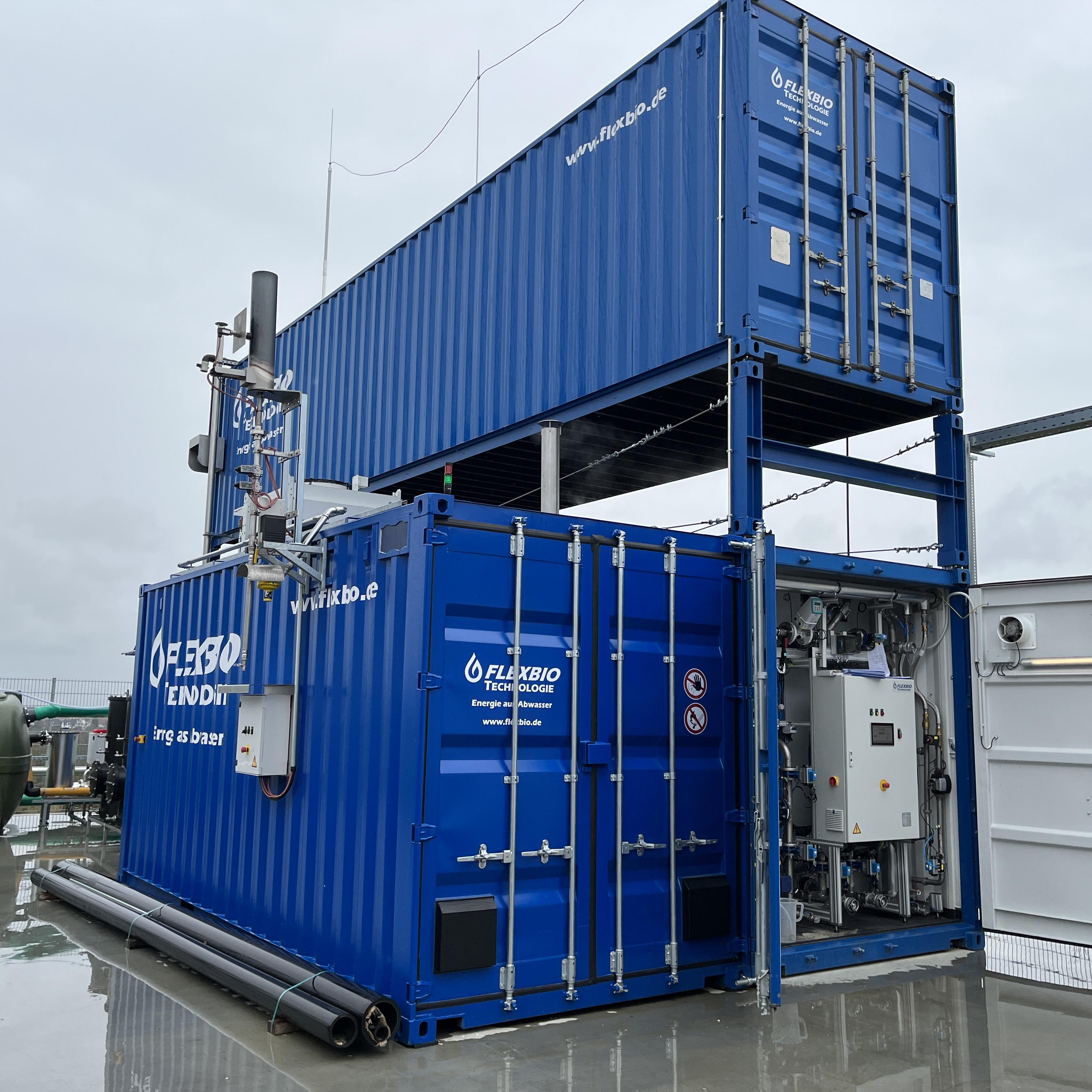 Getränkeproduktion - Industrielle Biogasanlage, Abwasserbehandlung, Containeranlage